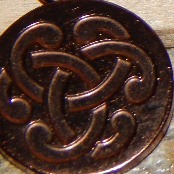 BoHo Vintage Stainless Steel Bronze Celtic Knot Charm Bracelet - Picture 2 of 8